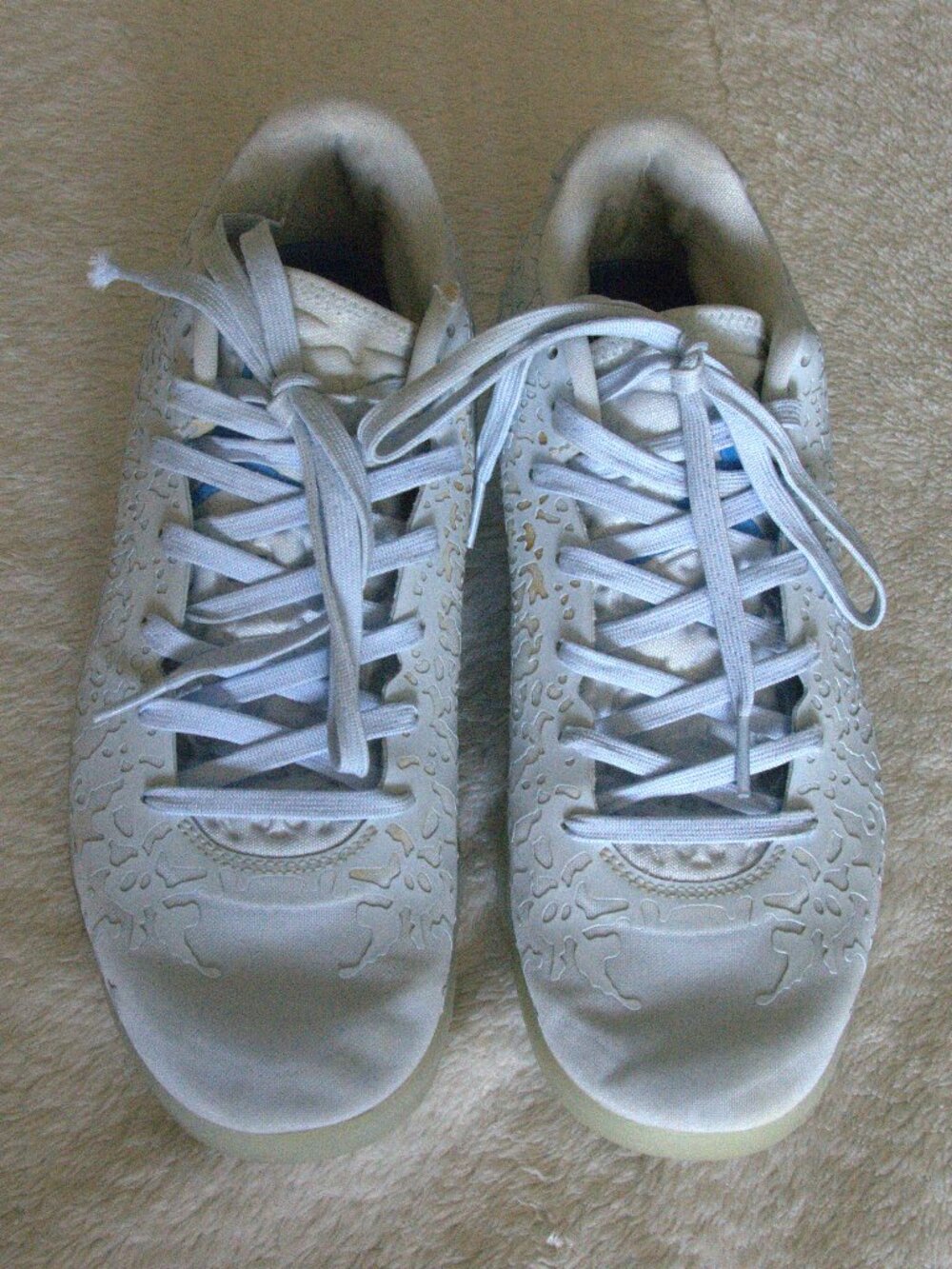 Nike Jordan Zion 3 Basketball Shoe Half Blue Men's size 8.5